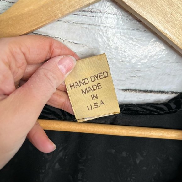 Uru kristine st. Rrik black silk made in usa cardigan sweater small - Picture 5 of 12